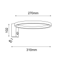 Lampa scienna ring ledowy - kółko o średnicy 27 cm.