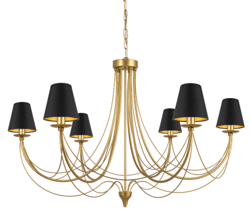 Duża złota lampa klasyczna do namiotów cateringowych.