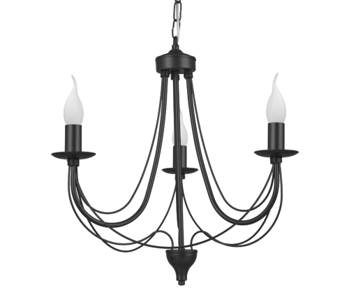 Potrójny mały żyrandol świecznikowy do kuchni.