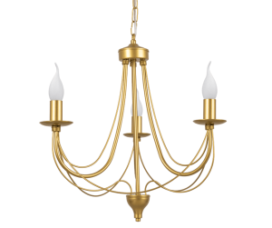 Złoty żyrandol pokojowy  AURA  2131