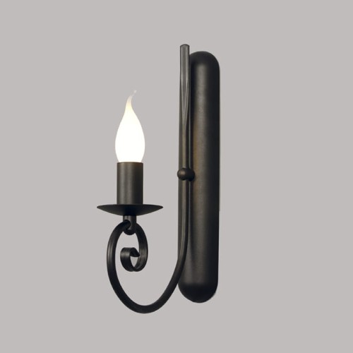 Kinkiet świecznikowy  styl klasyczny. Kinkiet czarny kinkiet świecznik.
