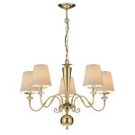 Żyrandol elegancki mosiężny glamour  LALASA 68679