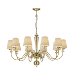 Żyrandol premium mosiężny glamour  LALASA 68683