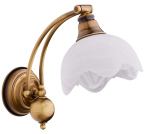 Kinkiet klasyczny ze szkłem TERA  R2228