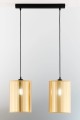 Piękna podwójna lampa złota w stylu glamour.