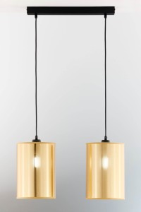 Lampa podwójna złota - glamour  KORI  R 22091