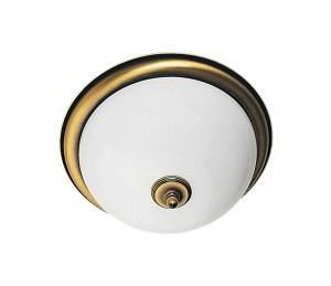 Plafon klasyczny patynowy ze szkłem  PLAFON R2282