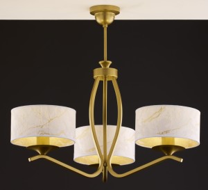 Żyrandol  złoty  do salonu  KASZMIN  R22109