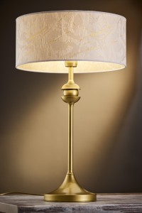 Lampka na komodę  elegancka i złota KASZMIN  R22112