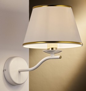 Kinkiet biało-złoty SAMBIKO  R22086