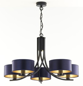 Żyrandol czarny  o nowoczesnym designie  ARTER  R22101