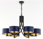 Designerski czarny żyrandol do salonu ARTER  R22102