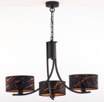 Żyrandol czarno - miedziany  do pokoju  ARTER  R22106