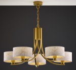 Żyrandol złoty  nowoczesny do salonu  ARTER  R220097