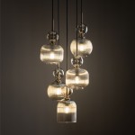 Lampa nad stół szkło ryflowane   SONIA  311043