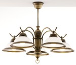 Żyrandol klasyczny złoty antyczny  OLGA  R215