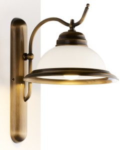 Kinkiet klasyczny ze szkłem  OLGA  R218