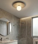 Lampa plafon na sufit beżowa  SOLAK 51687/1