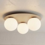 Lampa sufitowa beżowa z białymi kulkami  SOLAK  51687/3