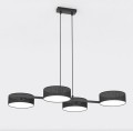 Wisząca nowoczesna lampa nad stół w kolorze czarnym.