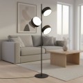 Lampa stojąca  loft w kolorze czarnym.
