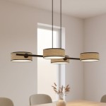 Lampa nowoczesna nad stół abazury rattan   DRIM  51565/4  