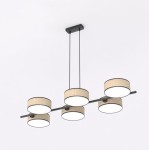 Lampa wisząca do salonu - rattan   DRIM  51565/6 