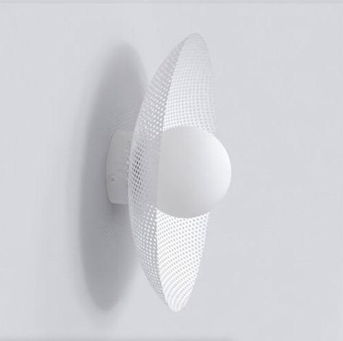 Kinkiet biały loftowy.