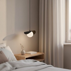 Lampa pojedyncza z kloszem białym MEWA  51490/1