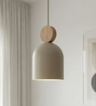Lampa pojedyncza beżowa - mokka  MASI  51694/1