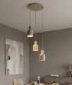 Lampa wisząca nowoczesna w bardzo modnym kolorze beżowym.
