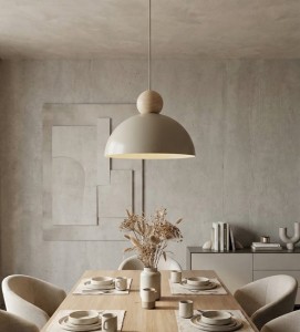 Lampa pojedyncza duża  beżowa   MASI  51678/1