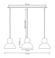Lampa w stylu skandynawskim.