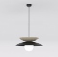 Lampa pojedyncza minimalistyczna w stylu japandi.
