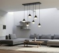 Wisząca designerska lampa nad stół w stylu skandynawskim.