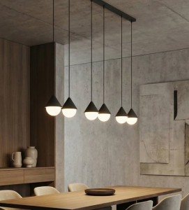 Duża lampa japandi nad stół  RICO  51661/6  PR