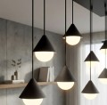 Duża lampa nad stół w stylu skandynawskim. 9 punktów światła.