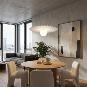 Lampa wisząca  japandi  biała   ROZETA  51727/1