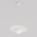 Biała lampa pojedyncza - skandynawska bardzo designerska.