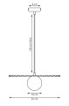 Zwis pojedynczy - lampa japandi.