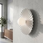 Lampa na ścianę designerska  biała  ROZETA  51727/K1L