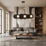 Lampa  wisząca designerska czarna  ROZETA   51726/6