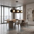 Nowoczesna lampa wisząca  - bardzo designerska do salonu nad stół.
