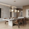 Lampa mokka - bardzo nowoczesna i designerska nad stół do salonu.