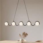 Lampa  designerska czarna  nad stół COSINUS  51582/5