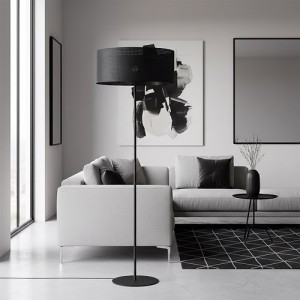 Czarna  lampa podłogowa  KOBI  51670/LP1