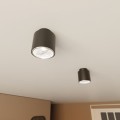 Lampa pojedyncza czarny spot.