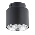 Czarny spot - lampa halogen na sufit.