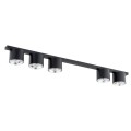 Lampa na sufit 5 halogenów na listwie.