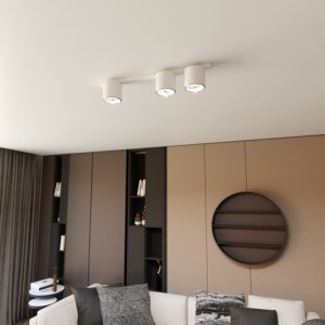 Lampa sufitowa biała  3 reflektorki  MONO 51311/3 